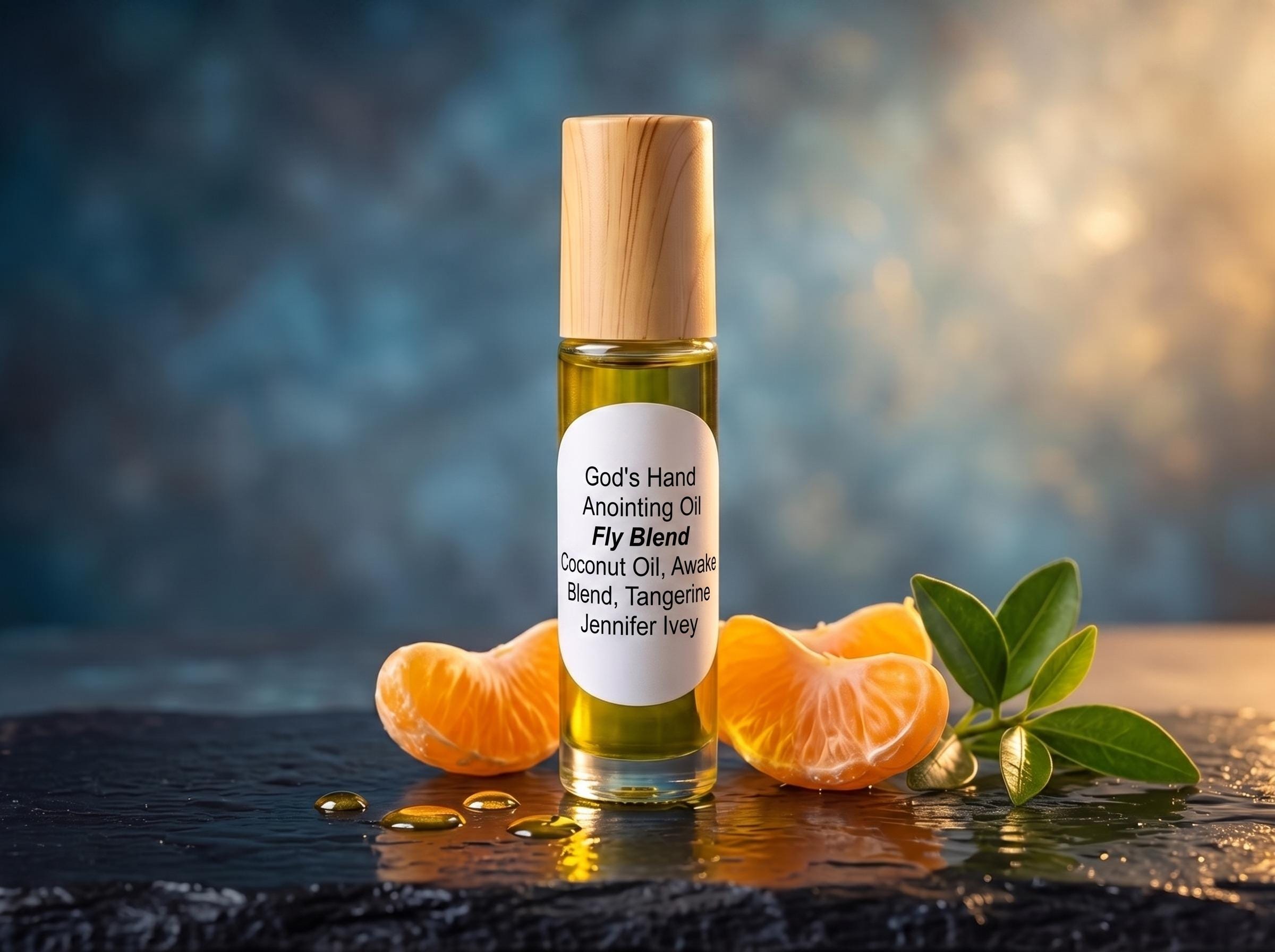 Fly Blend Roll On Perfume, Energizing Tangerine & Awake Essential Oil, Handmade Christian Gift